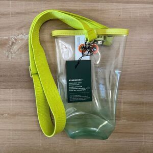 New Starbucks Cup Carrying Case Without Cup Coffee Chartreuse Seattle Chic 2025
